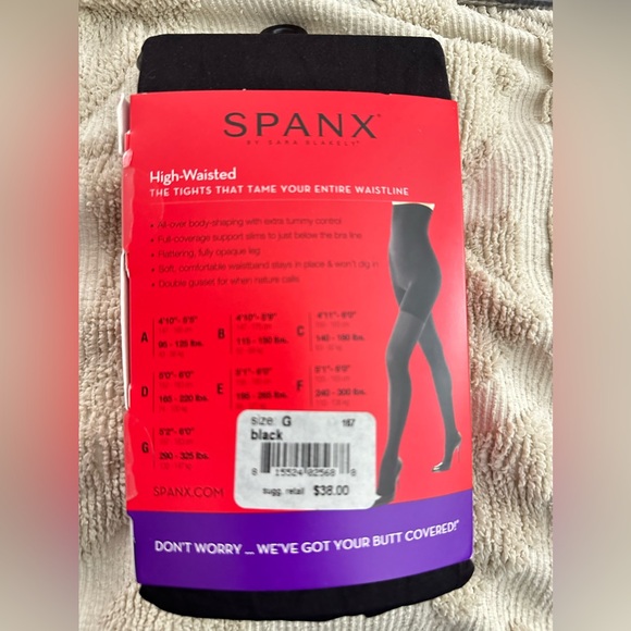 NWT Spanx by Sara Blakely High-Waisted Tight-End Tights size G Plus Size - Picture 2 of 2